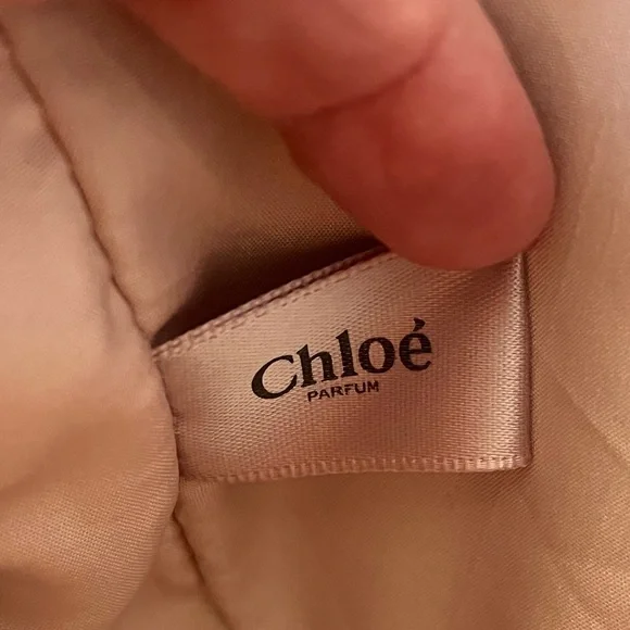 Chloé Parfum Pink Pebbled Leather Wristlet Pouch with dustbag - Picture 7 of 7